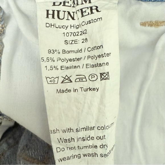 Denim Hunter Custom Fit Lucy High Rise Side Stripe Skinny Jeans Size 28 Blue - Picture 10 of 10